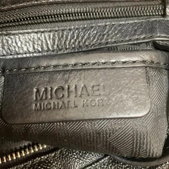 MICHAEL KORS Black Coated Canvas & Leather North South XBody Messenger Bag - Picture 10 of 16